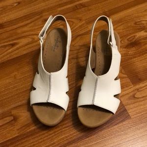 Clarks wedge sandals